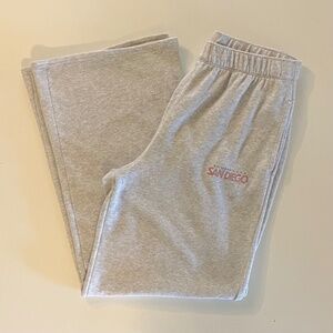 Grey Hollister Ultra High Rise Wide Leg Sweat Pant San Diego